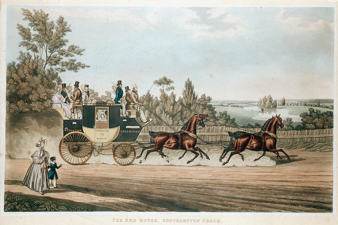 The Red Rover, Southampton Coach', c1815