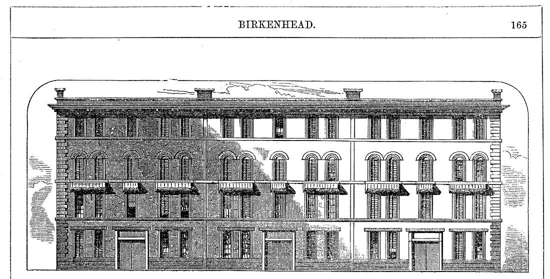 Workmen's dwellings built by the Birkenhead Dock Co