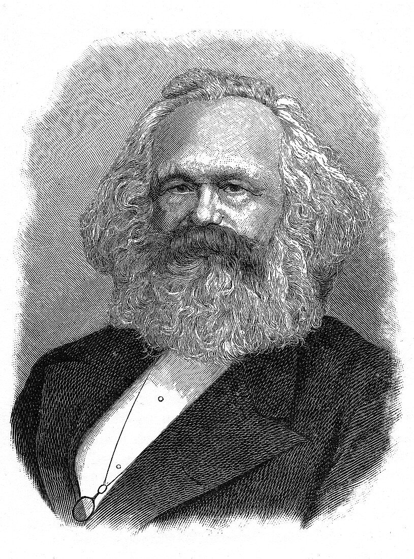 Karl Marx, German political, social and economic theorist