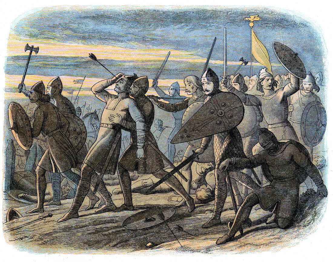 Death of King Harold, Battle of Hastings, 1066