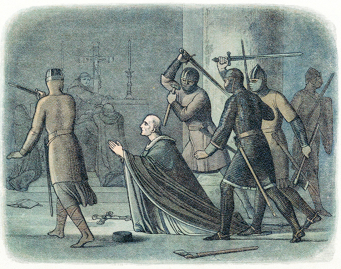 The murder of Thomas a Becket, 1170