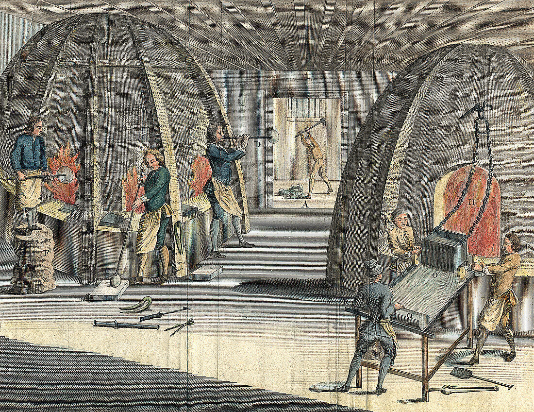 Glass manufacturing, 1760