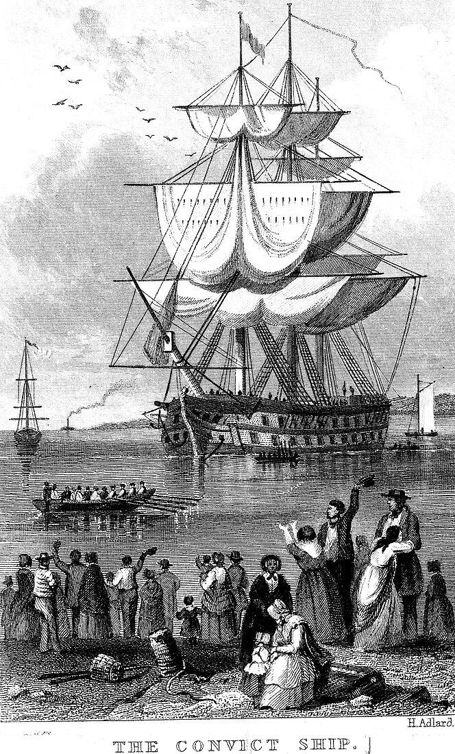 The Convict Ship', c1820