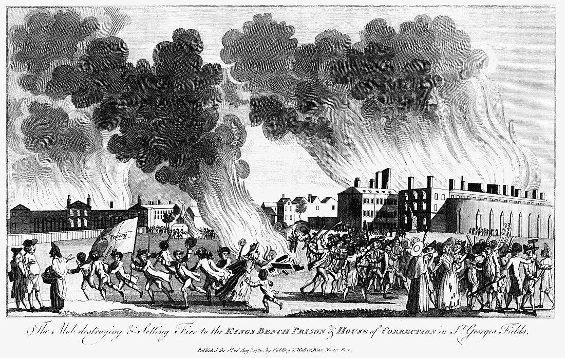 Anti-Catholic Gordon Riots, London, 7 June 1780