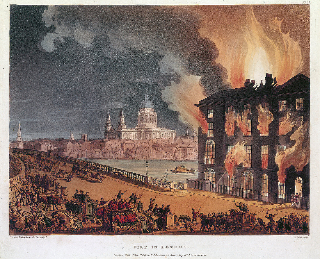 Fire in London', 1791