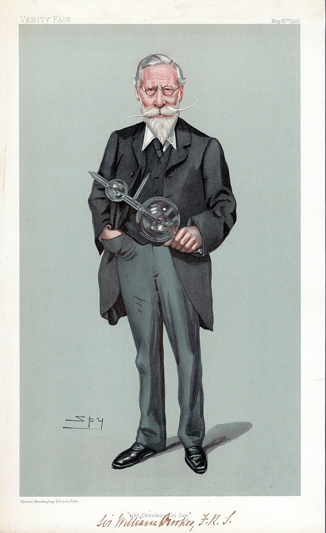 William Crookes, British physicist and chemist, 1903