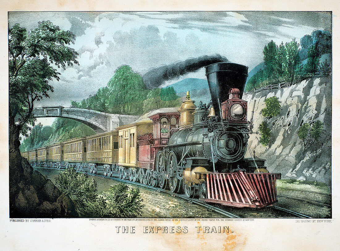 The Express Train', USA, 1870