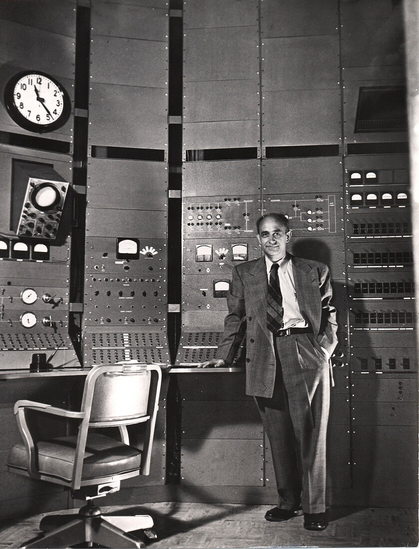 Enrico Fermi, Italian-born American nuclear physicist, c1942