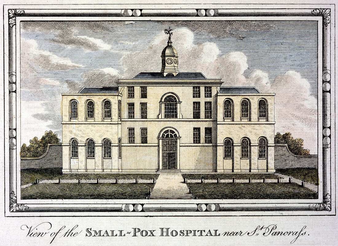 Smallpox hospital, St Pancras, London, c1800
