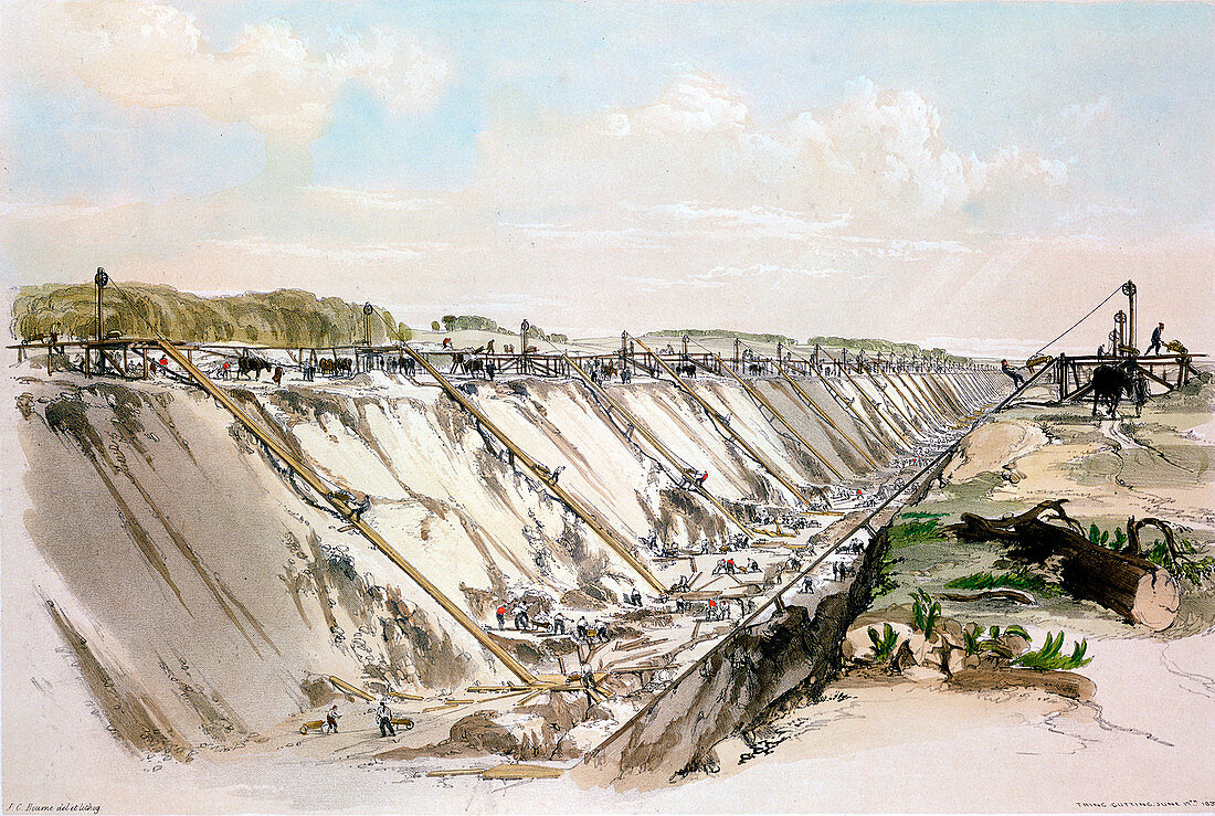 Tring cutting, London & Birmingham Railway, 17 June 1837