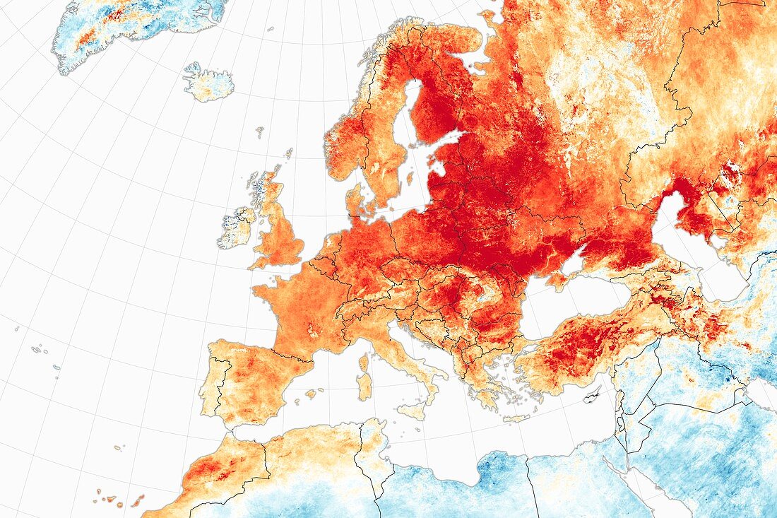 European temperature anomalies, February 2019