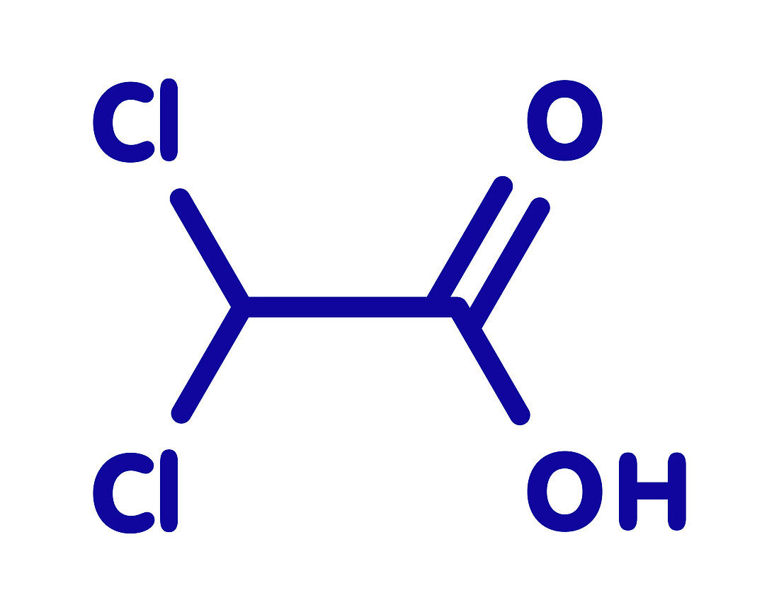 Dichloroacetic acid molecule