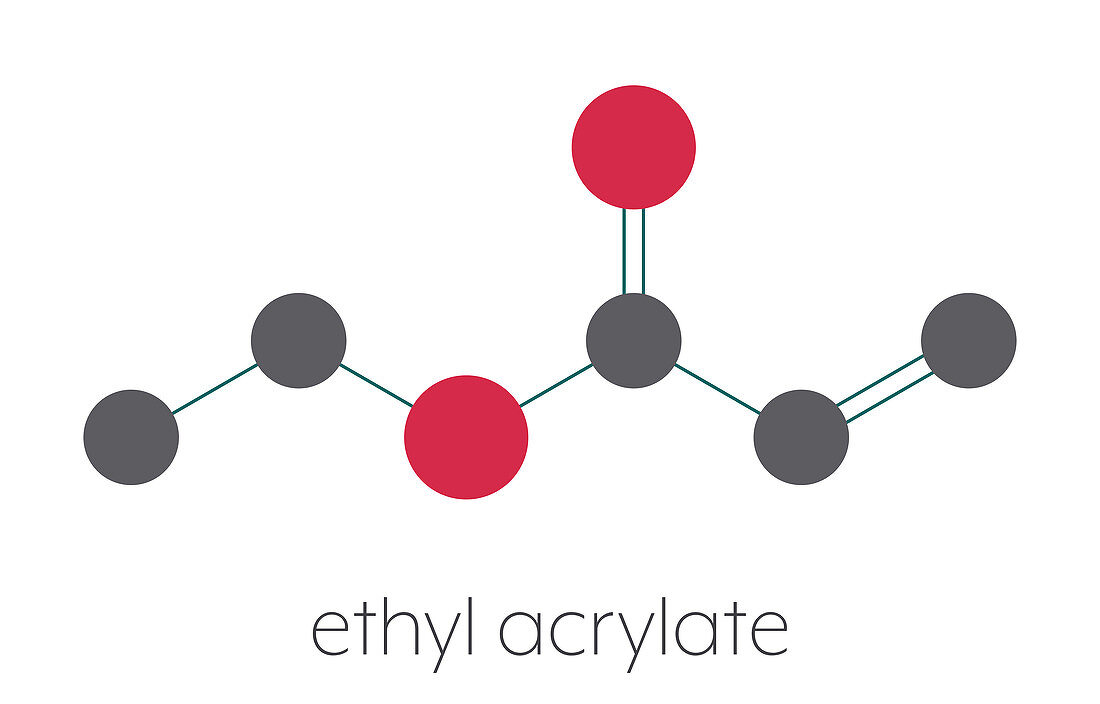 Ethyl acrylate molecule