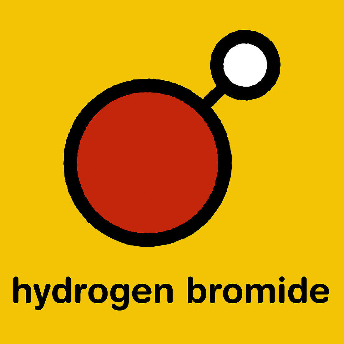 Hydrogen bromide molecule