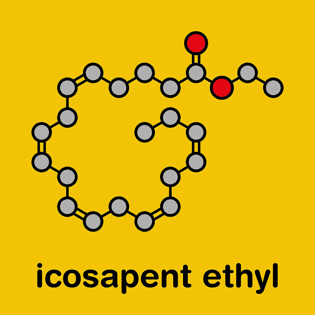 Icosapent ethyl drug molecule