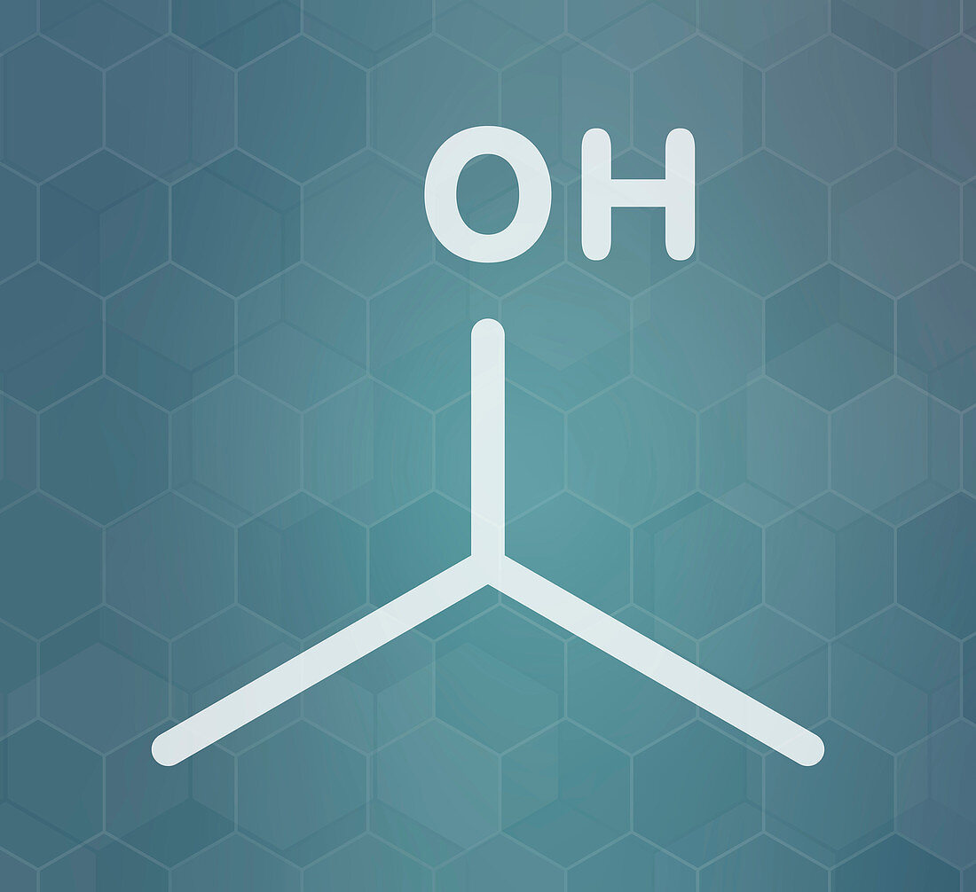 Isopropylalcohol molecule