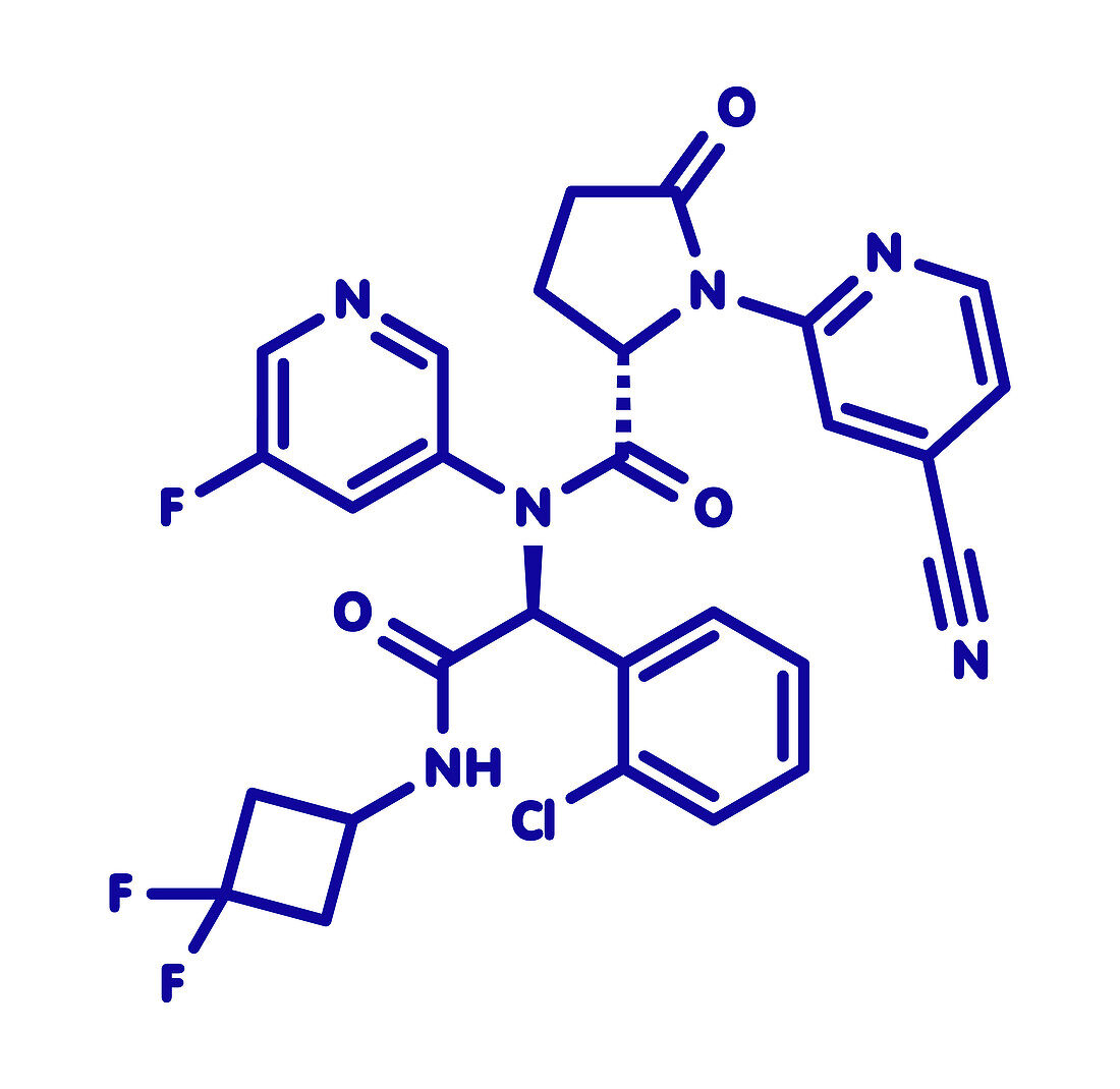 Ivosidenib cancer drug molecule