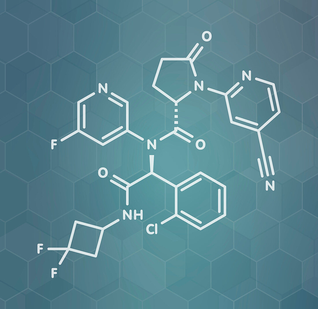 Ivosidenib cancer drug molecule