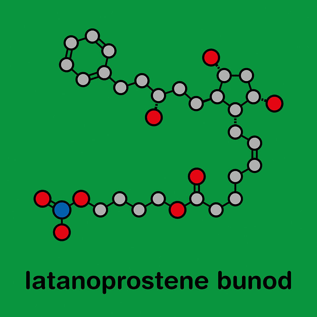 Latanoprostene bunod eye drug molecule