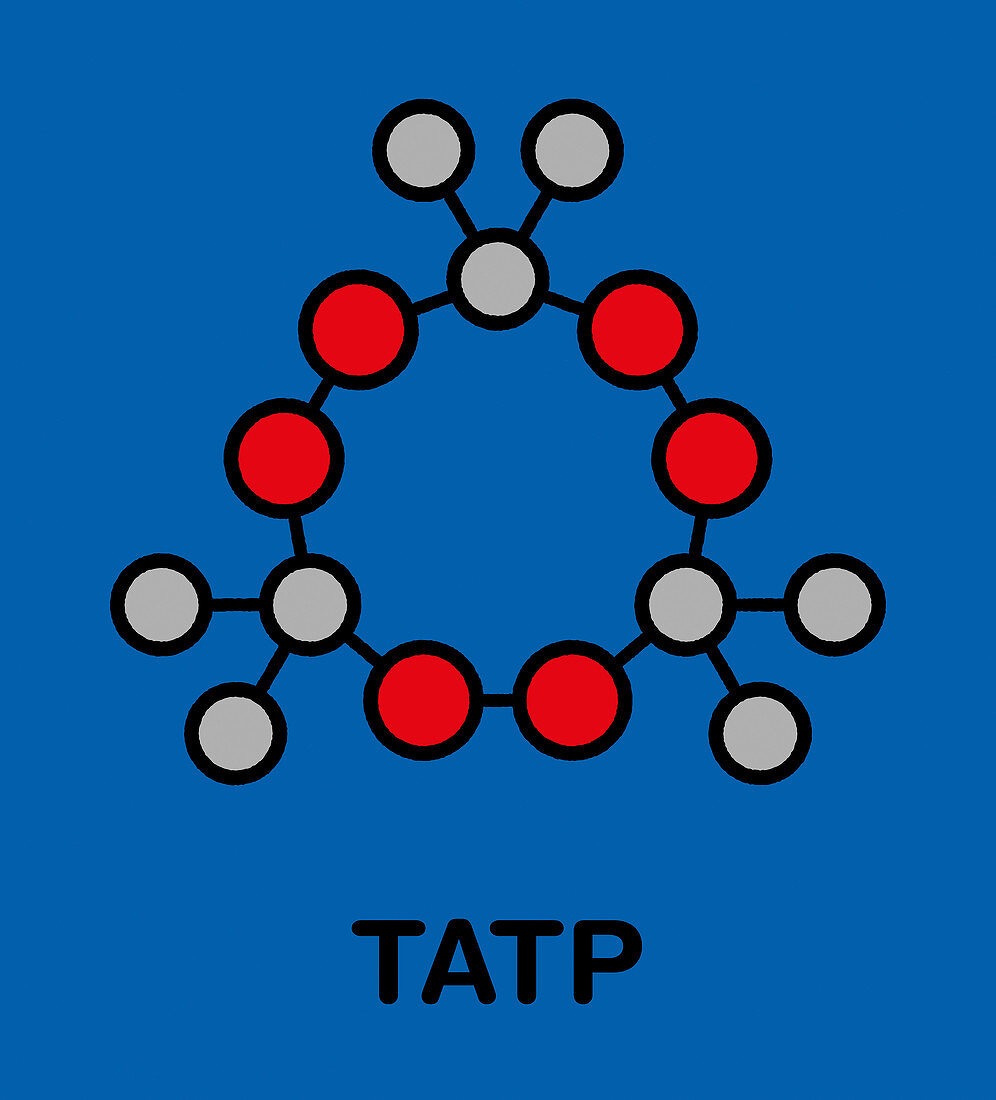 TATP explosive molecule