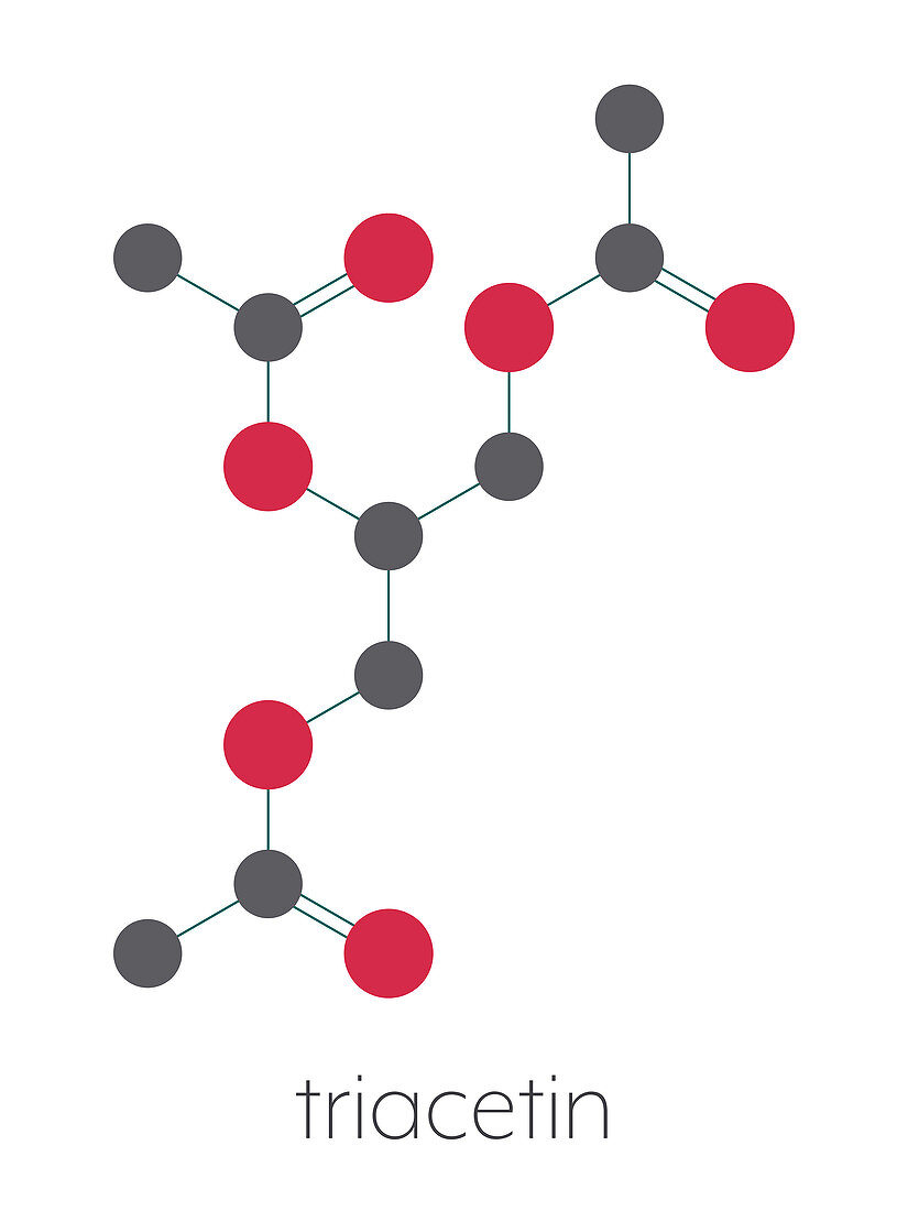 Triacetin molecule
