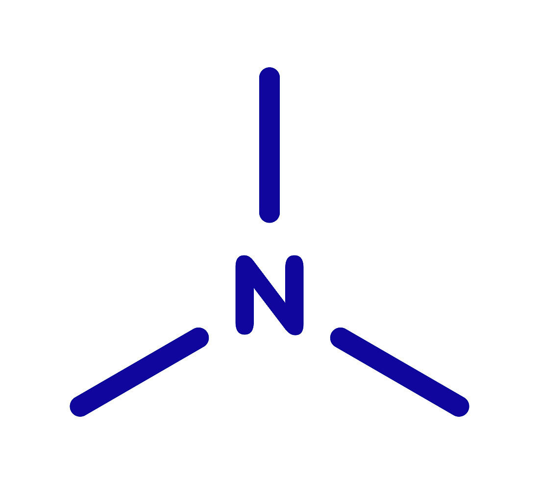 Trimethylamine volatile tertiary amine molecule