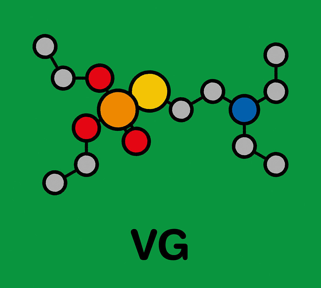 VG nerve agent molecule