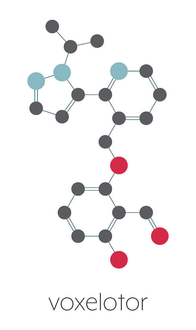 Voxelotor sickle cell disease drug molecule