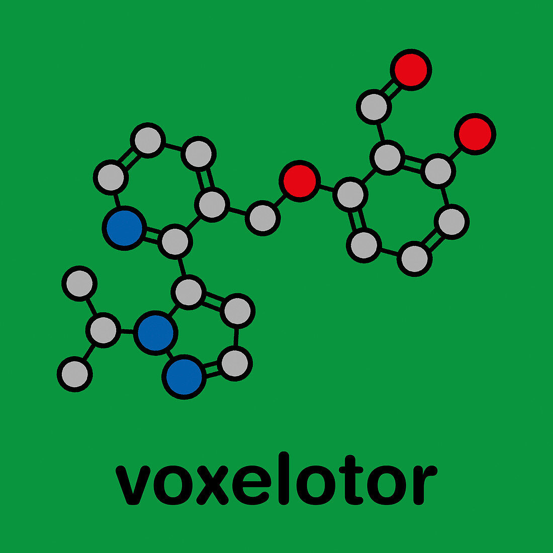 Voxelotor sickle cell disease drug molecule