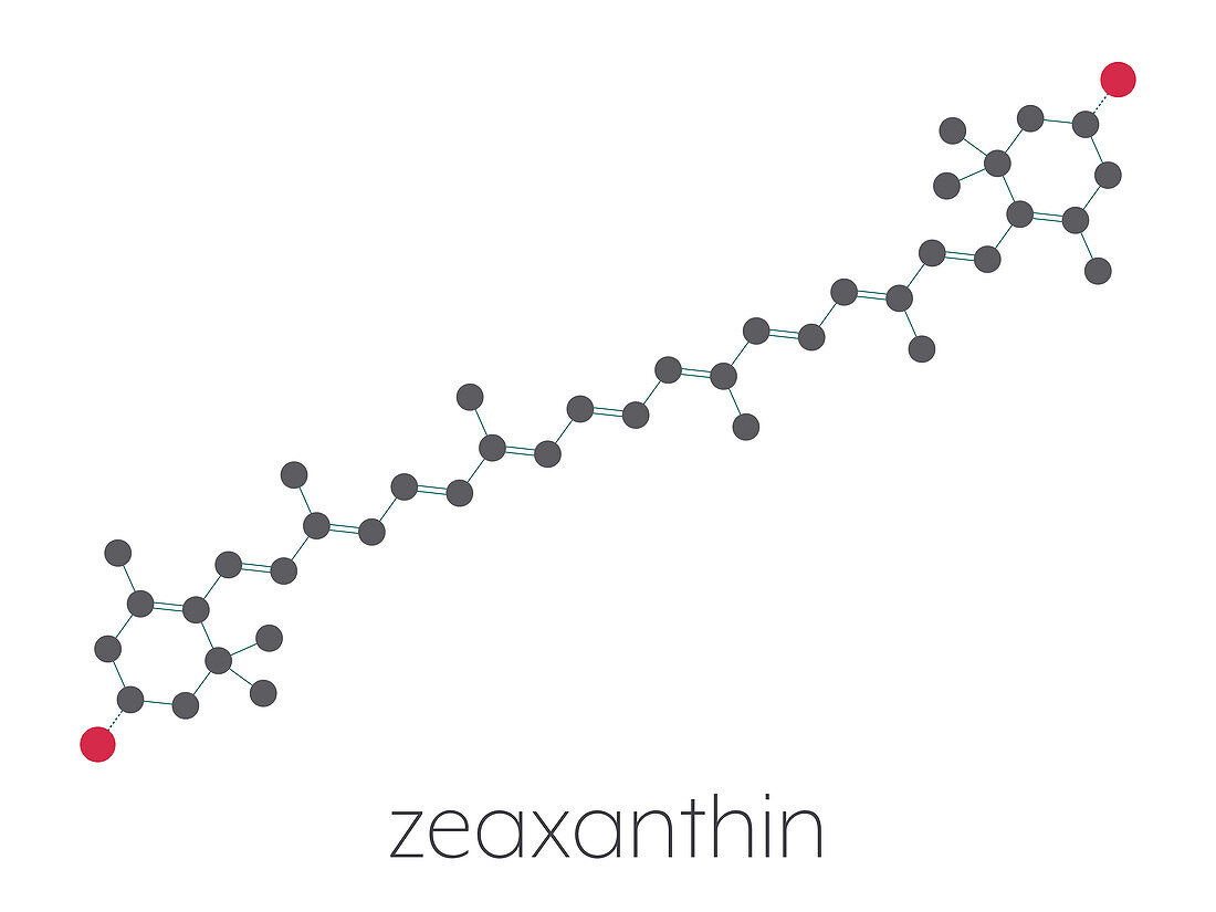 Zeaxanthin yellow pigment molecule