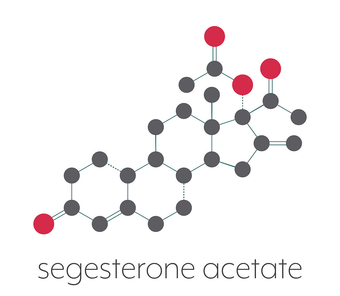 Segesterone acetate drug molecule