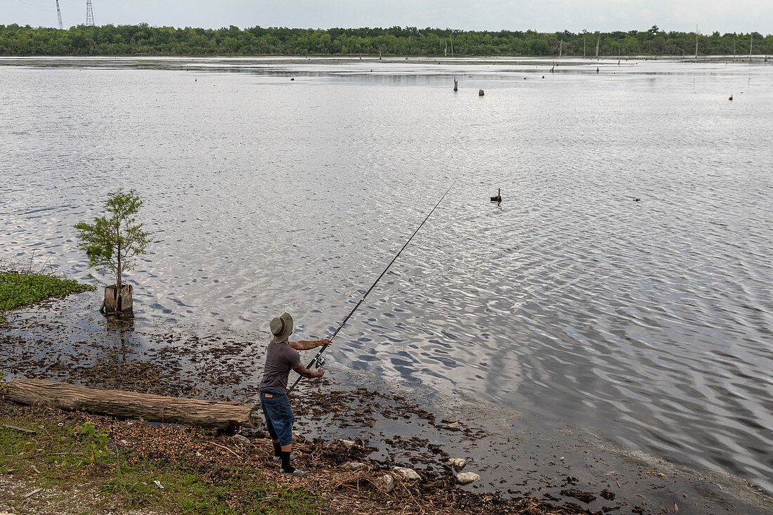 Fishing in Louisiana bayou
