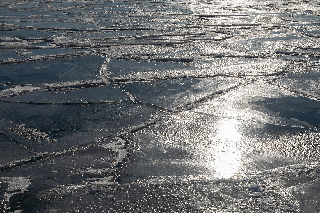 Ice on Lake Huron, Michigan, USA