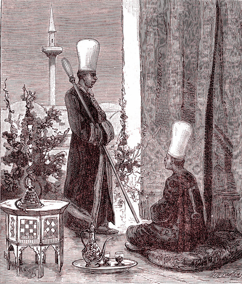 Ottoman eunuch guards, 19th century