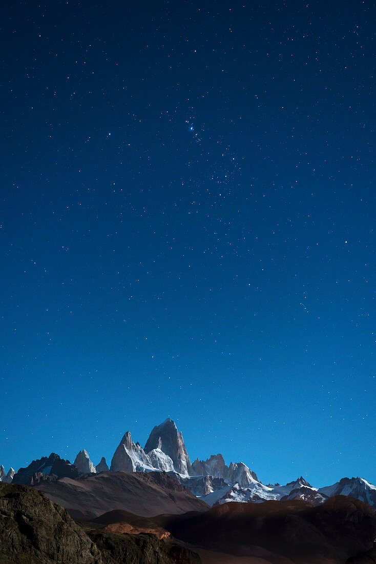Stars over Mount Fitz Roy, Patagonia, Argentina