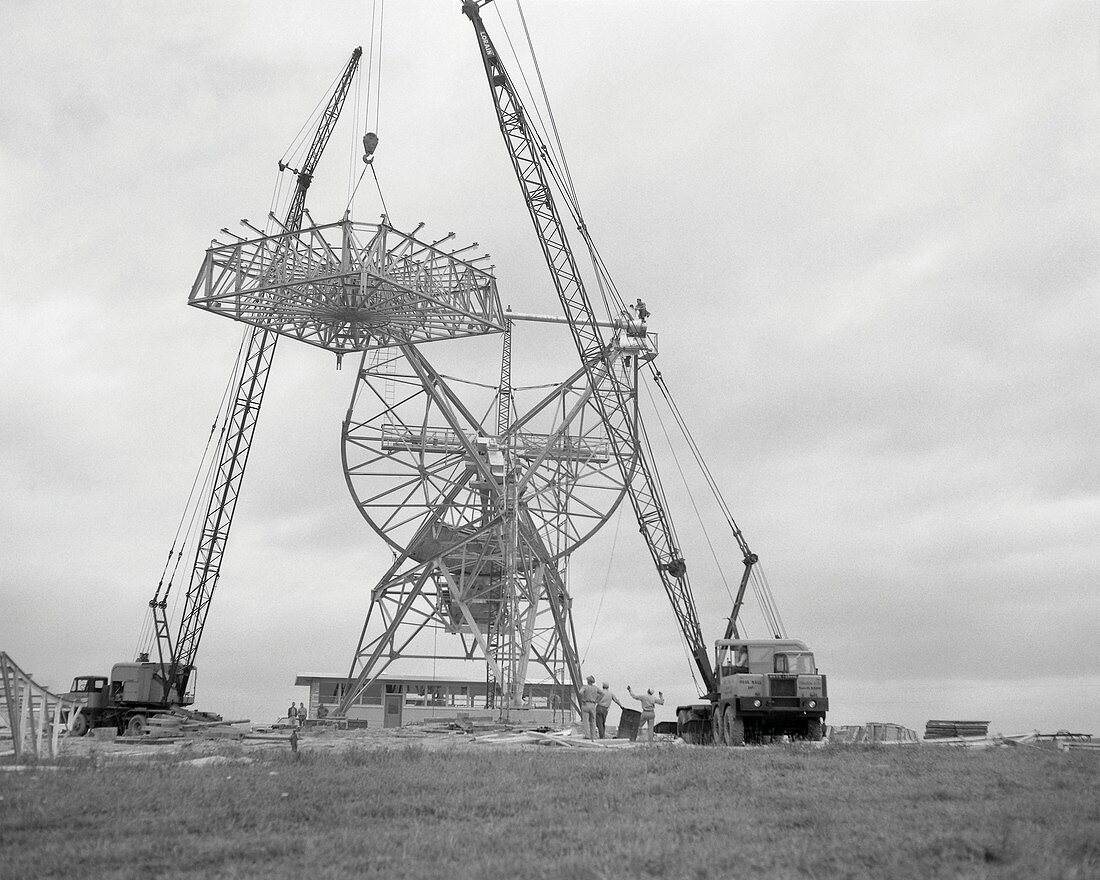 Tatel Telescope under construction, 1958