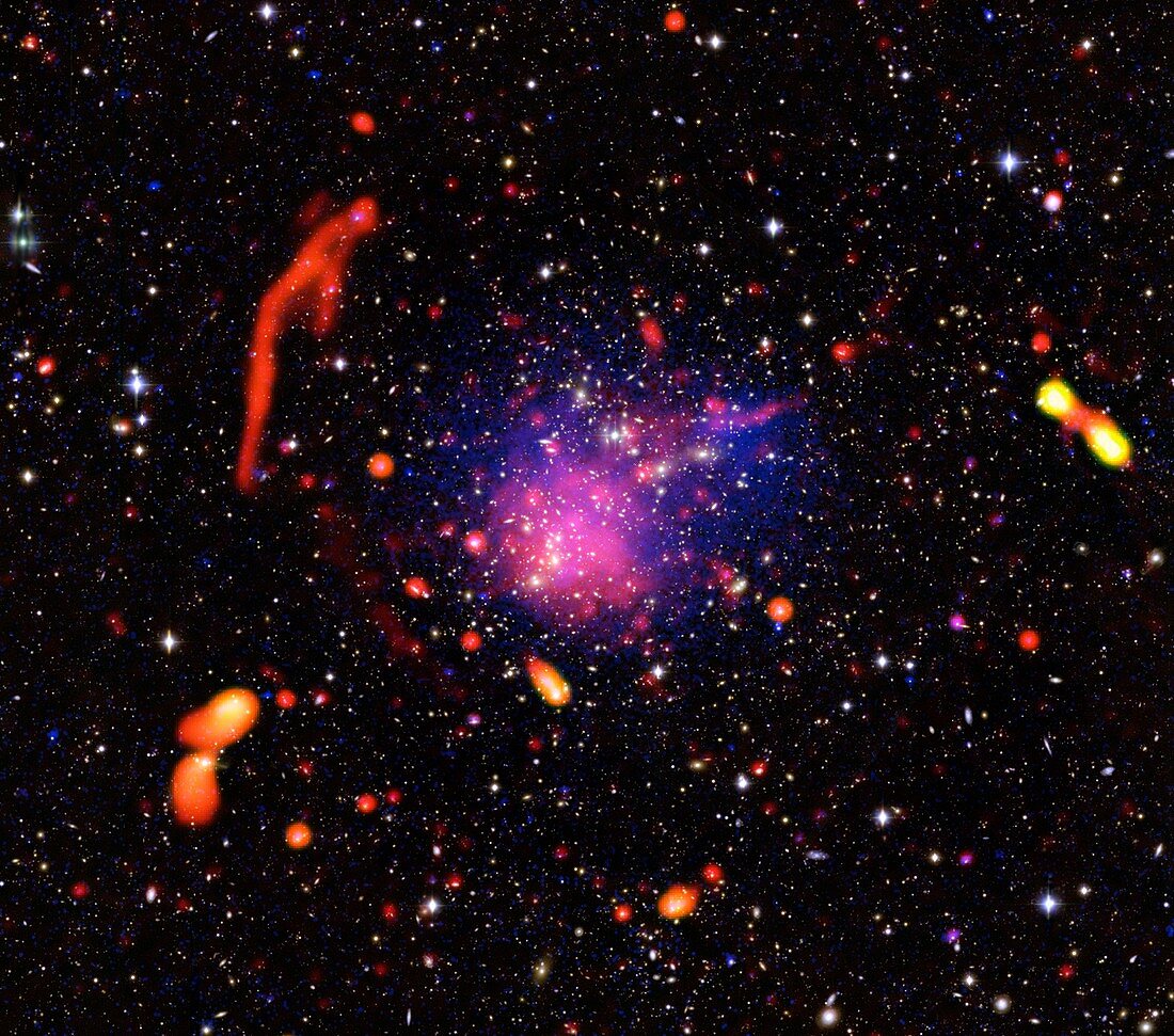 Abell 2744 galaxy cluster, composite image