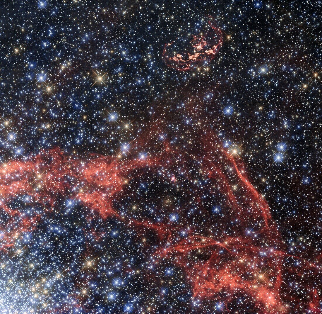 Type Ia supernova in Large Magellanic Cloud, Hubble image