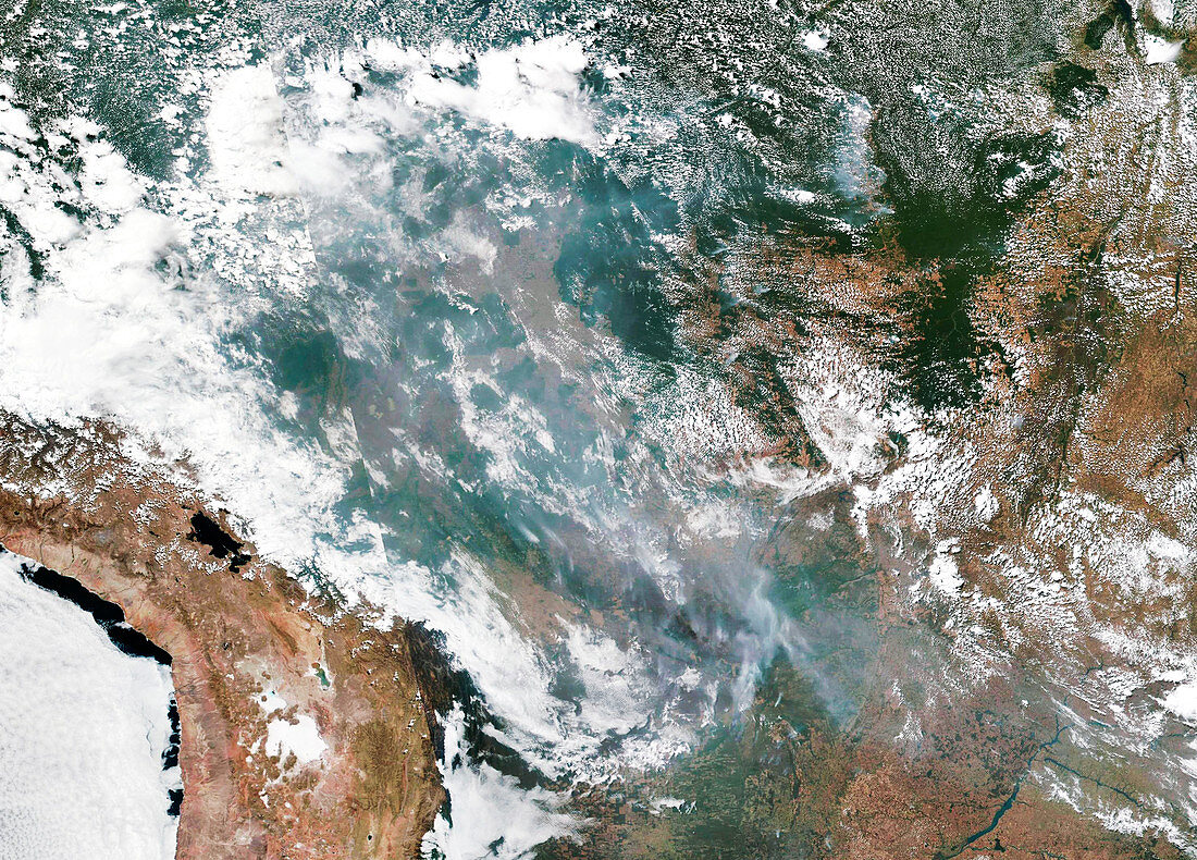 Amazon fires from space, August 2019