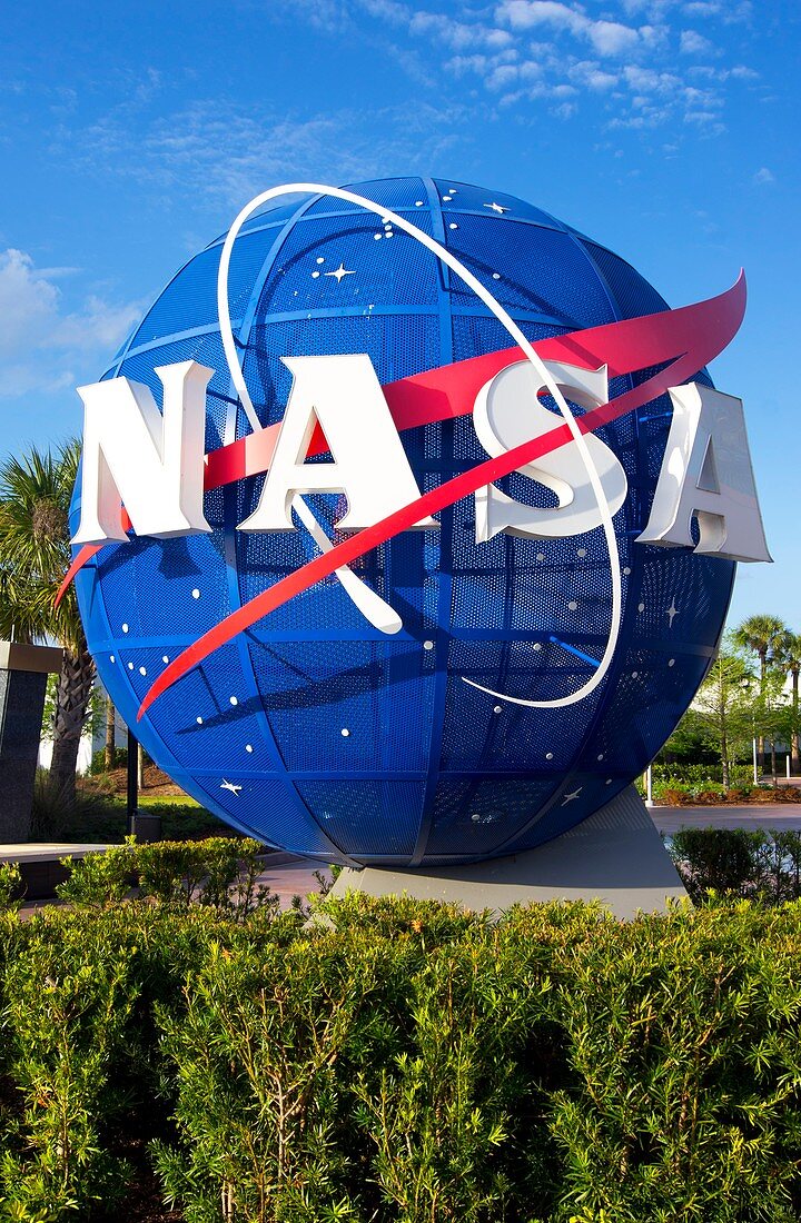 NASA meatball globe at KSC