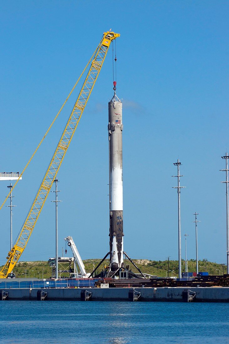 Falcon 9 rocket stage recovered