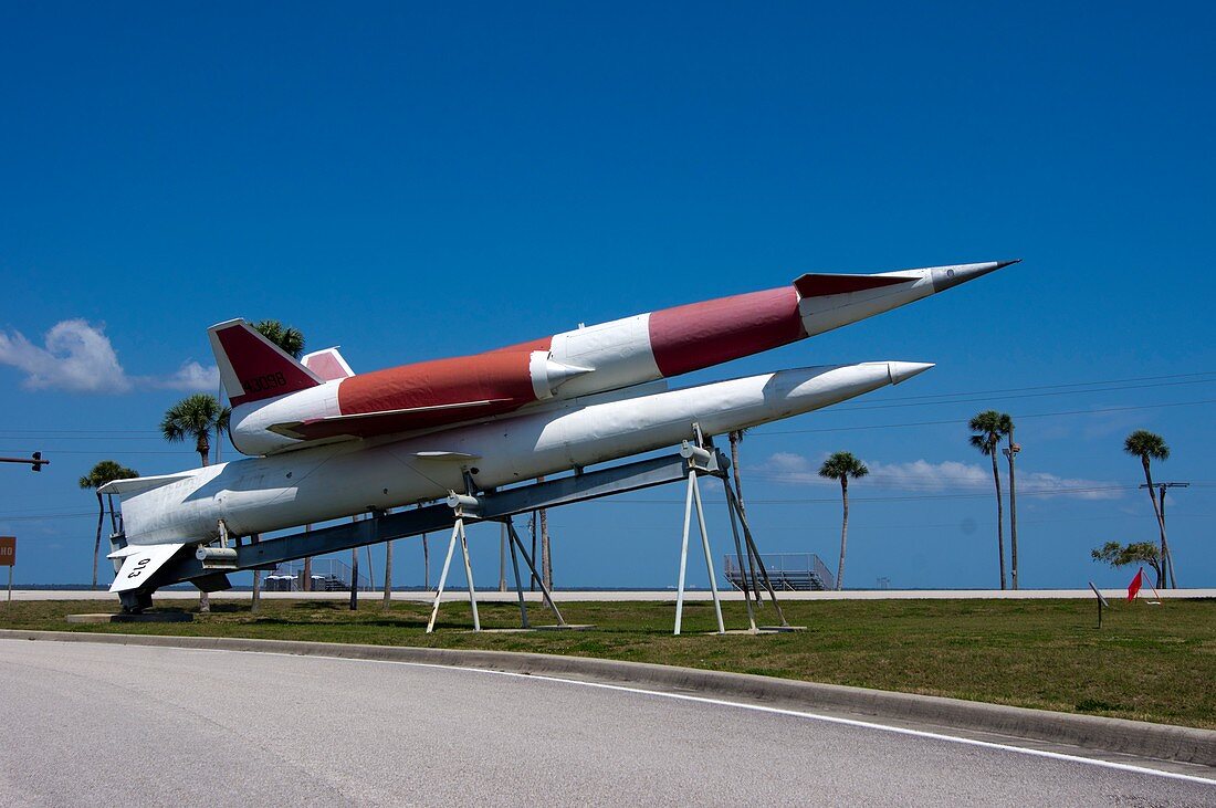 Navaho cruise missile at Cape Canaveral.