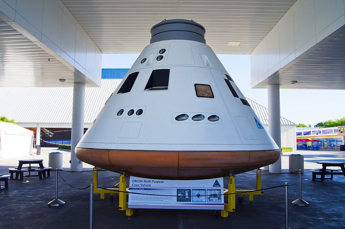 Orion spacecraft full-scale model.