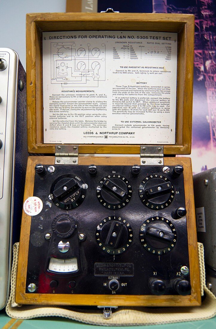 Historic resistance galvanometer.