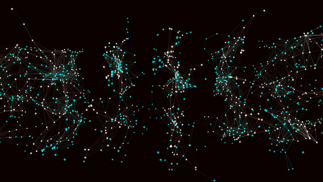 Complex network, illustration