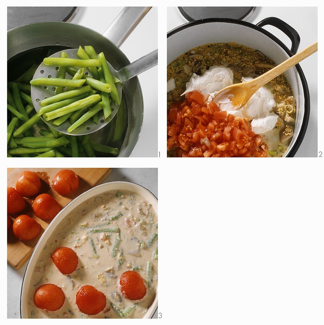 Making millet and vegetable bake