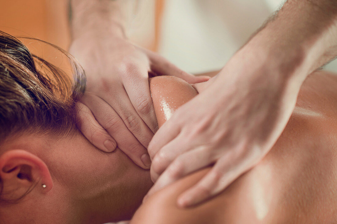 Woman having massage