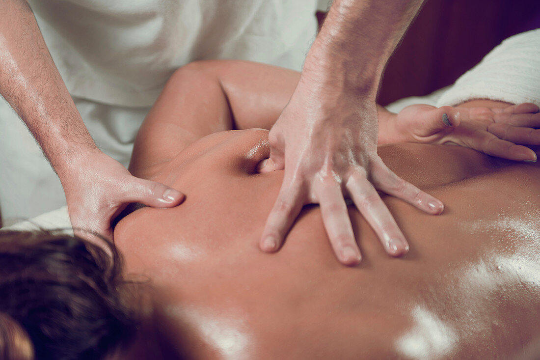 Woman having massage