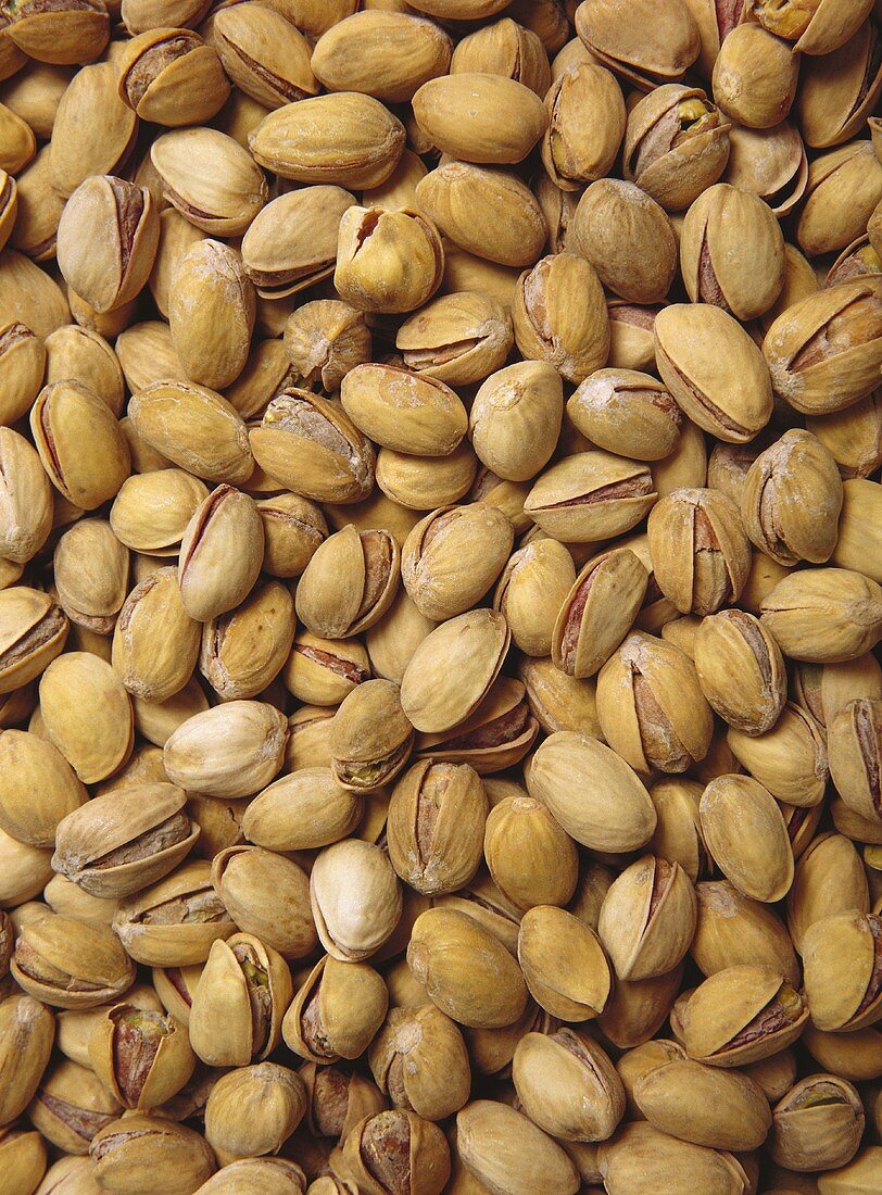 Pistachios in a Pile from Overhead