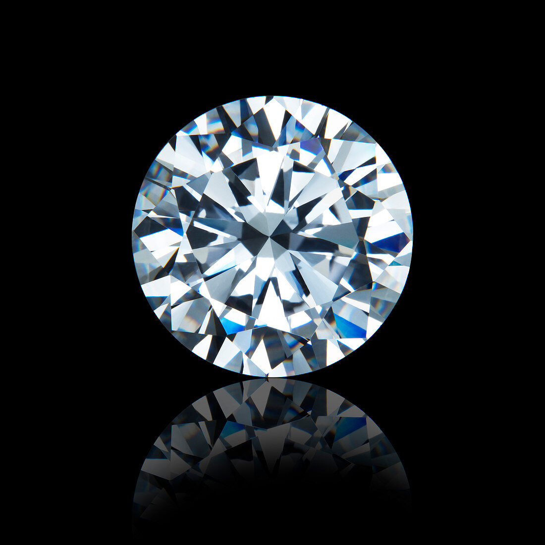 Round cut diamond